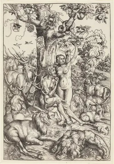 Der Sündenfall av Lucas Cranach the Elder