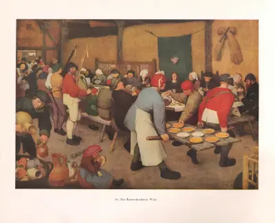 Die Bauernhochzeit av Pieter Bruegel The Elder