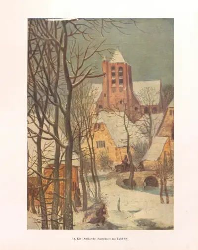 Die Dorfkirche av Pieter Bruegel The Elder
