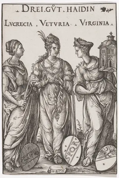 De tre goda haidinerna av Hans Burgkmair The Elder
