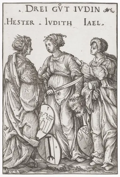 De tre goda judinnorna av Hans Burgkmair The Elder