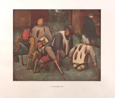 Die Krüppel av Pieter Bruegel The Elder