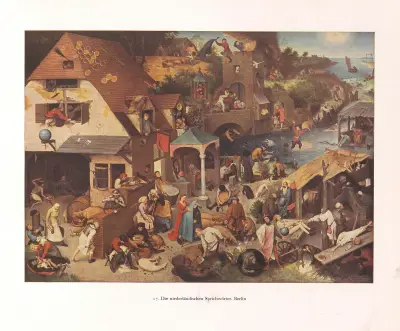 Die niederländischen Sprichwörter – nr 2 av Pieter Bruegel The Elder