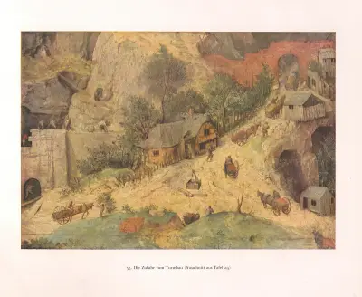 Die Zufuhr zum Turmbau av Pieter Bruegel The Elder