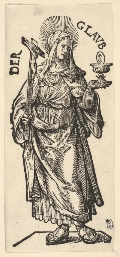 Tron (Der Glaub) av Hans Burgkmair The Elder