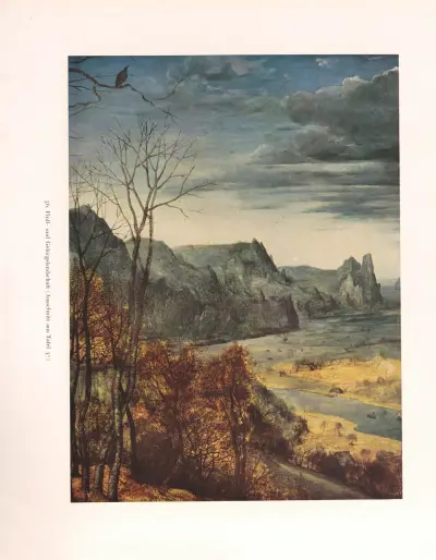 Fluß- und Gebirgslandschaft av Pieter Bruegel The Elder