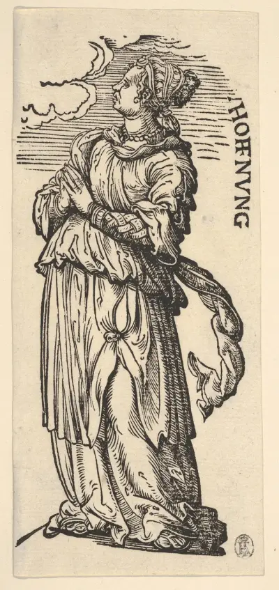 Hopp (Hoffnung) av Hans Burgkmair The Elder