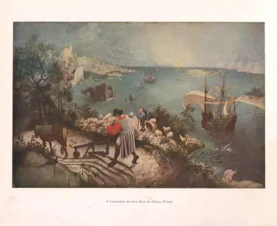 Landschaft mit dem Sturz des Ikarus av Pieter Bruegel The Elder