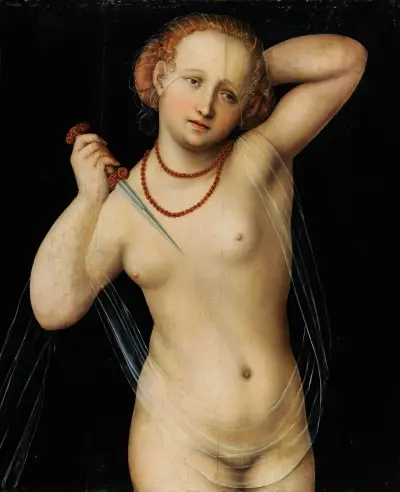 Lucretia, 1535 av Lucas Cranach the Elder