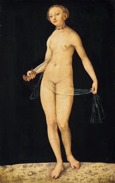 Lucretia, 1533 av Lucas Cranach the Elder
