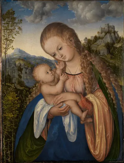 Maria mit dem Kinde av Lucas Cranach the Elder