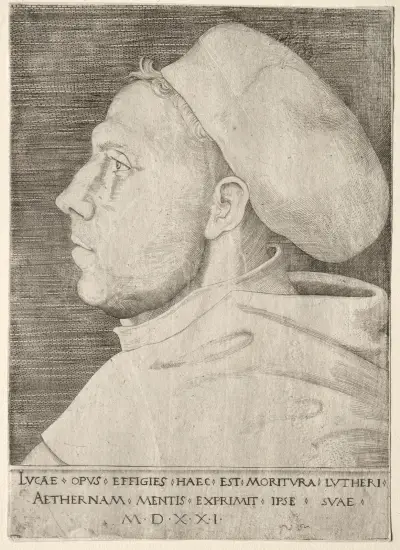 Martin Luther – nr 1 av Lucas Cranach the Elder