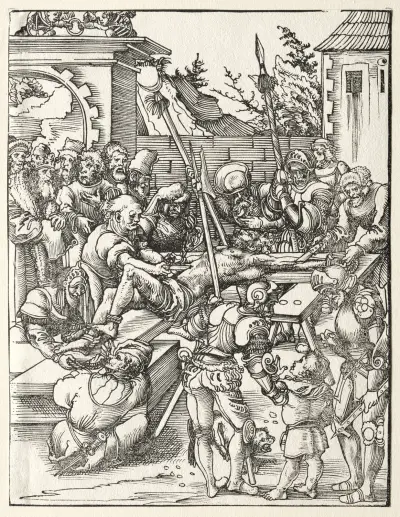 Martyrdom of St. Bartholomew av Lucas Cranach the Elder