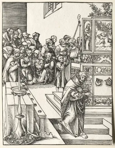 Martyrdom of St. John av Lucas Cranach the Elder