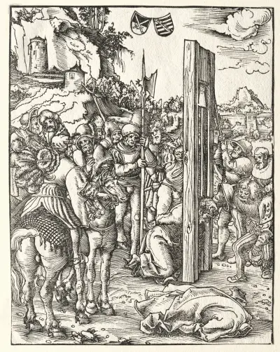 Martyrdom of St. Matthias av Lucas Cranach the Elder