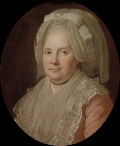 Mrs. Ahlgren, wife of Alderman Ahlgren in Arboga av Per Krafft the Elder
