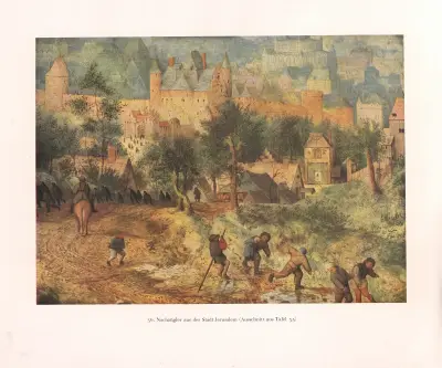 Nachzügler aus der Stadt Jerusalem av Pieter Bruegel The Elder