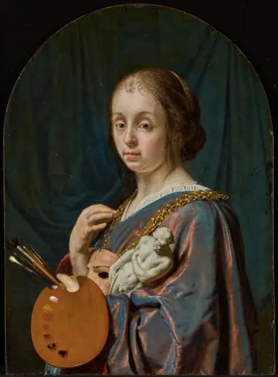 Pictura (An Allegory of Painting) av Frans van Mieris the Elder