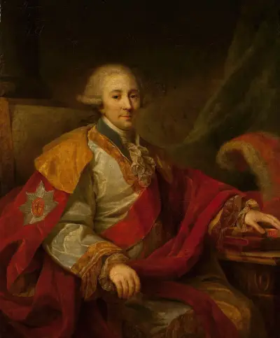 Portrait of a dignitary av Johann Baptist von Lampi the Elder
