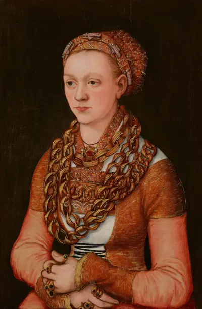Portrait of Anna Buchner, née Lindacker av Lucas Cranach the Elder