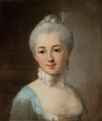 Portrait of Izabela Lubomirska née Czartoryska av Per Krafft the Elder