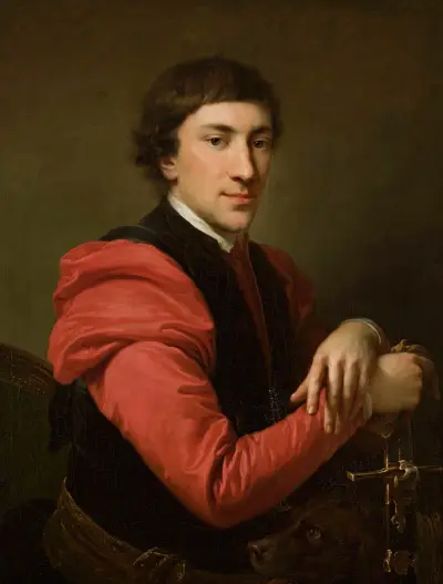 Portrait of Paweł Grabowski (1759–1794) (from 1788 until 1789) av Johann Baptist von Lampi the Elder