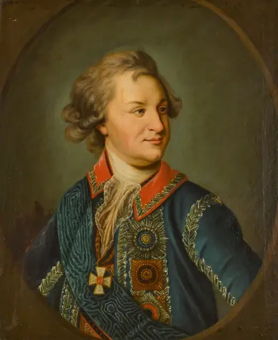 Portrait of Prince Grigory Potemkin av Johann Baptist von Lampi the Elder
