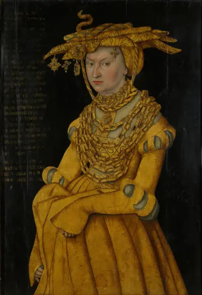 Portrait of the Duchess Catherine av Lucas Cranach the Elder