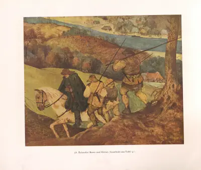 Reitender Bauer und Hirten av Pieter Bruegel The Elder
