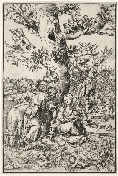 Rest on the Flight into Egypt av Lucas Cranach the Elder