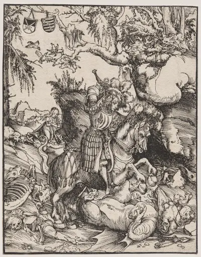 Saint George Slaying the Dragon av Lucas Cranach the Elder