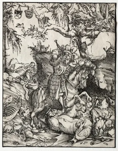 St. George Slaying the Dragon av Lucas Cranach the Elder
