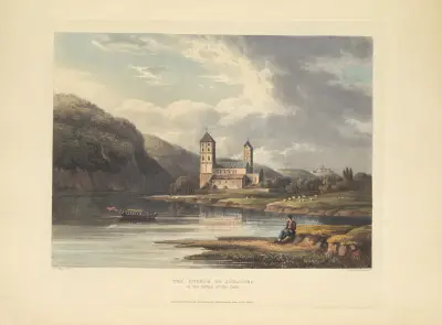 The Church of Johannes, at the Influx of the Lahn av Christian Georg Schütz the elder