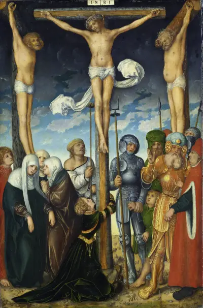 The Crucifixion, 1508 av Lucas Cranach the Elder