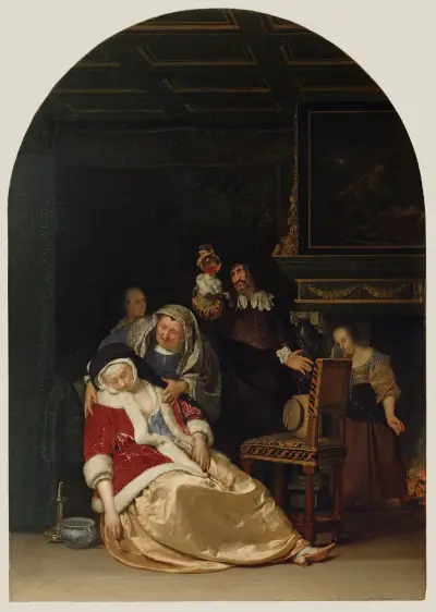 The Doctor’s Visit av Frans van Mieris the Elder