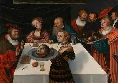 The Feast of Herod av Lucas Cranach the Elder