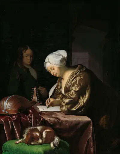 The Letter Writer av Frans van Mieris the Elder