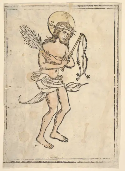 The Man of Sorrows Standing von Hans Burgkmair The Elder
