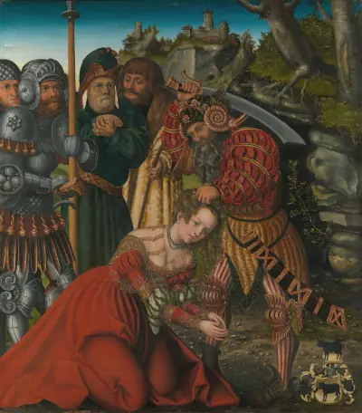 The Martyrdom of Saint Barbara av Lucas Cranach the Elder