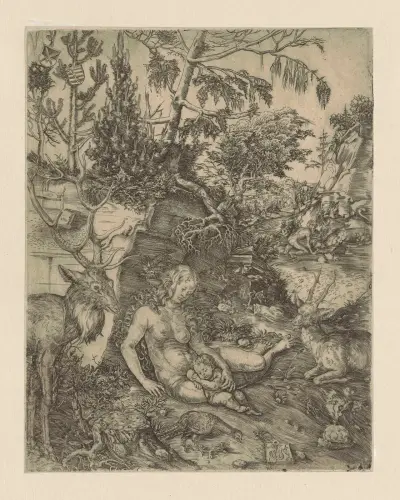 The Penance of Saint John Chrysostom av Lucas Cranach the Elder