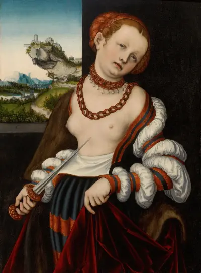 The Suicide of Lucretia av Lucas Cranach the Elder