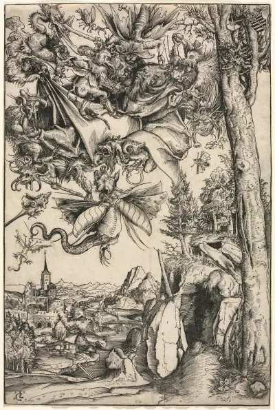 The Temptation of St. Anthony av Lucas Cranach the Elder