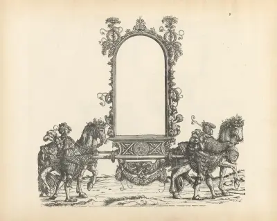 The Triumphs of the Emperor Maximilian I Pl.02 av Hans Burgkmair The Elder