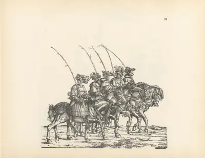 The Triumphs of the Emperor Maximilian I Pl.10 av Hans Burgkmair The Elder