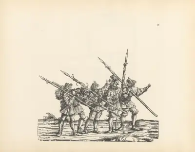 Kejsar Maximilians I triumfer, pl. 14 av Hans Burgkmair The Elder