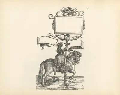 Kejsar Maximilians I triumfer, pl. 15 av Hans Burgkmair The Elder