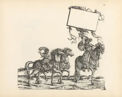The Triumphs of the Emperor Maximilian I Pl.27 av Hans Burgkmair The Elder