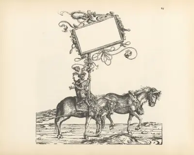 The Triumphs of the Emperor Maximilian I Pl.29 av Hans Burgkmair The Elder