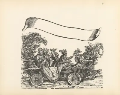 Kejsar Maximilians I triumfer, pl. 30 av Hans Burgkmair The Elder