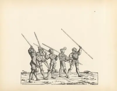 The Triumphs of the Emperor Maximilian I Pl.34 av Hans Burgkmair The Elder